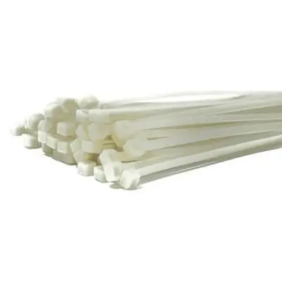Precinto Blanco Poliamida 3,6 X 150 mm Blanco.