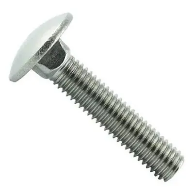 Bulon Cabeza Redonda Cuello Cuadrado Galvanizado 1/4 X 3"
