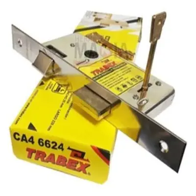 Cerradura Doble Paleta Pasador Trabex 6624