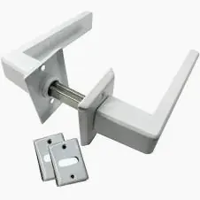 Picaporte Aluminio Biselado Blanco
