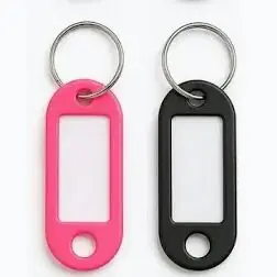 Llaveros PVC con Etiquetas Multicolores