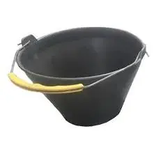 Balde Plastico Albañil con Manija de Metal