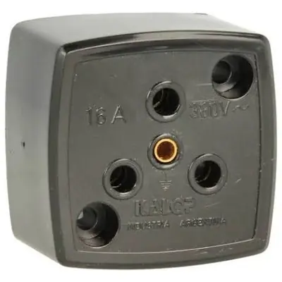 Base Industrial 3 x 16 Amp. + Tierra