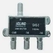 Derivador TV 3 Vias 1000 Mhz Baja perdidas (C0)
