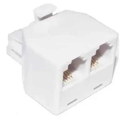 Adaptador Macho RJ-11 a 2 Hembras