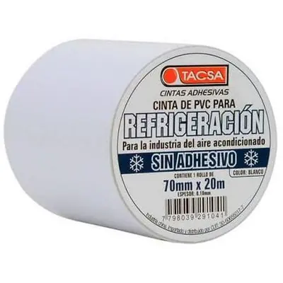 Cinta Aislante PVC 20 MTS Blanco 15 Plus Sin adhesivo