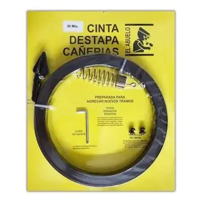 Cinta Destapa Cañeria 20m