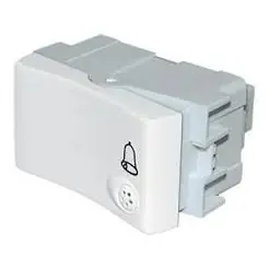 Pulsador Unipolar 10 Amp Blanco