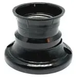 Portalampara Receptaculo Recto Negro