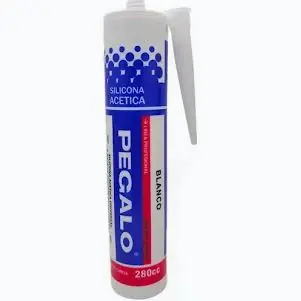 Sellador de Silicona Acetica 280 ml  - Blanca