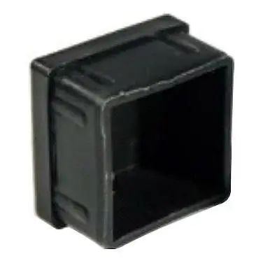 Regaton Cuadrado Negro 40 x 40 mm